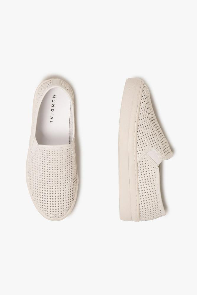 Tênis Feminino Slip On Mundial Rhea Branco 3