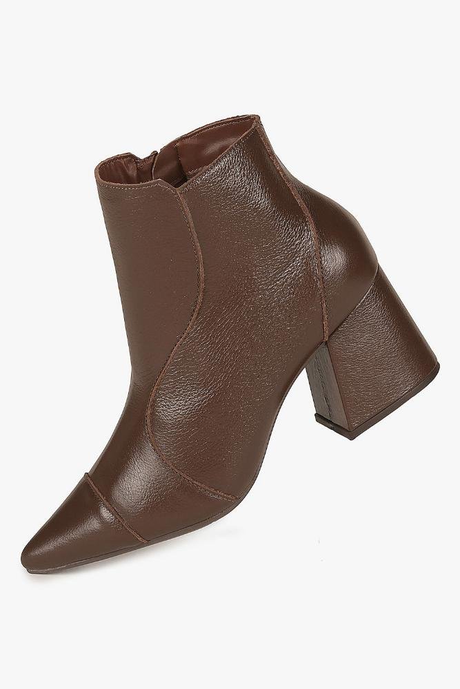 Bota Feminina Cano Curto Mundial Elsa Café 2