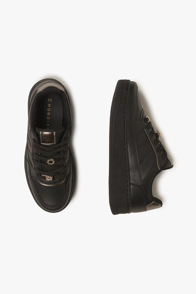 Tênis Feminino Casual Mundial Zyke Preto 3
