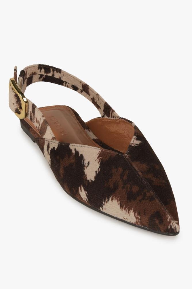 Sapatilha Feminina Slingback Mundial Reese Café 4
