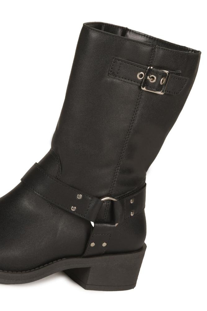 Bota Feminina Cano Médio Mundial Eloa Preto 2