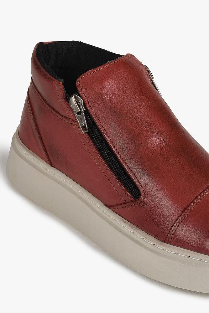 Tênis Feminino Plataforma Mundial Funty Vermelho 4