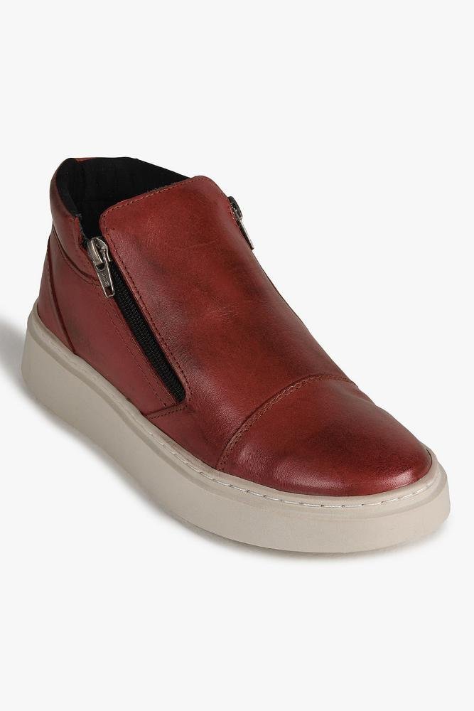 Tênis Feminino Plataforma Mundial Funty Vermelho 8