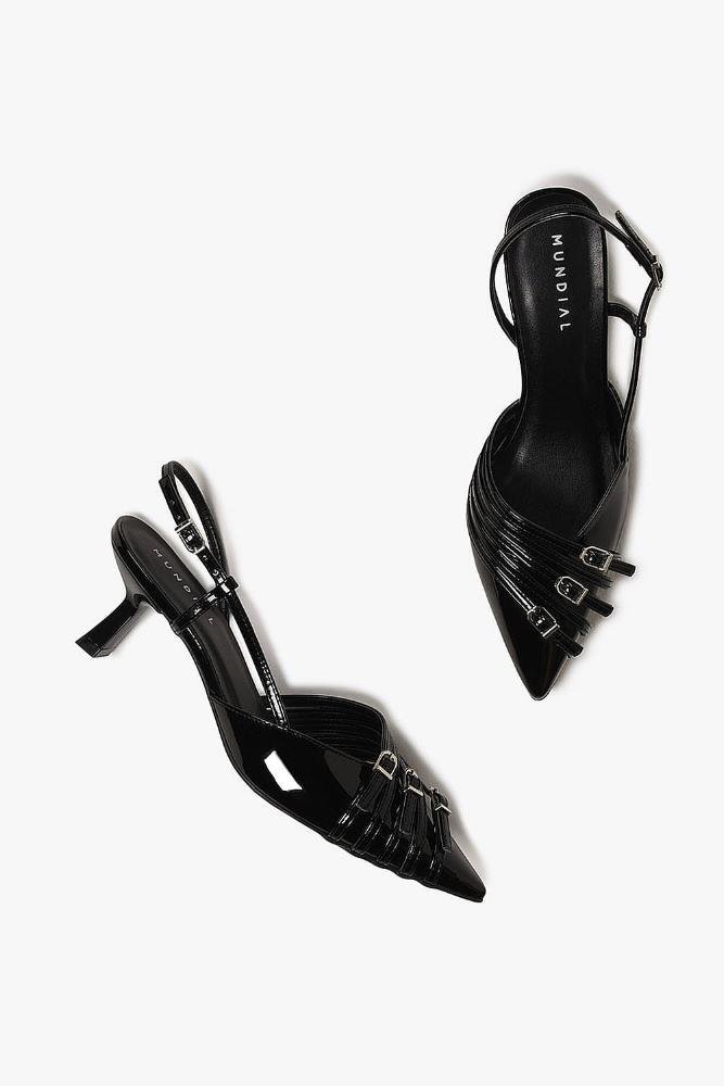 Scarpin Feminino Slingback Mundial Suelly Preto 3