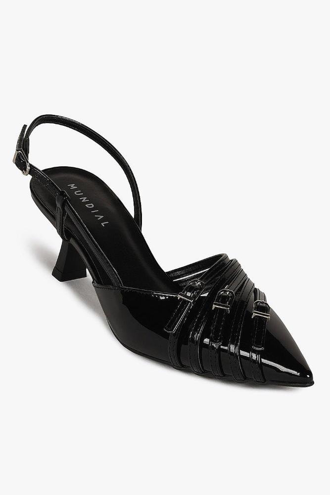 Scarpin Feminino Slingback Mundial Suelly Preto 4