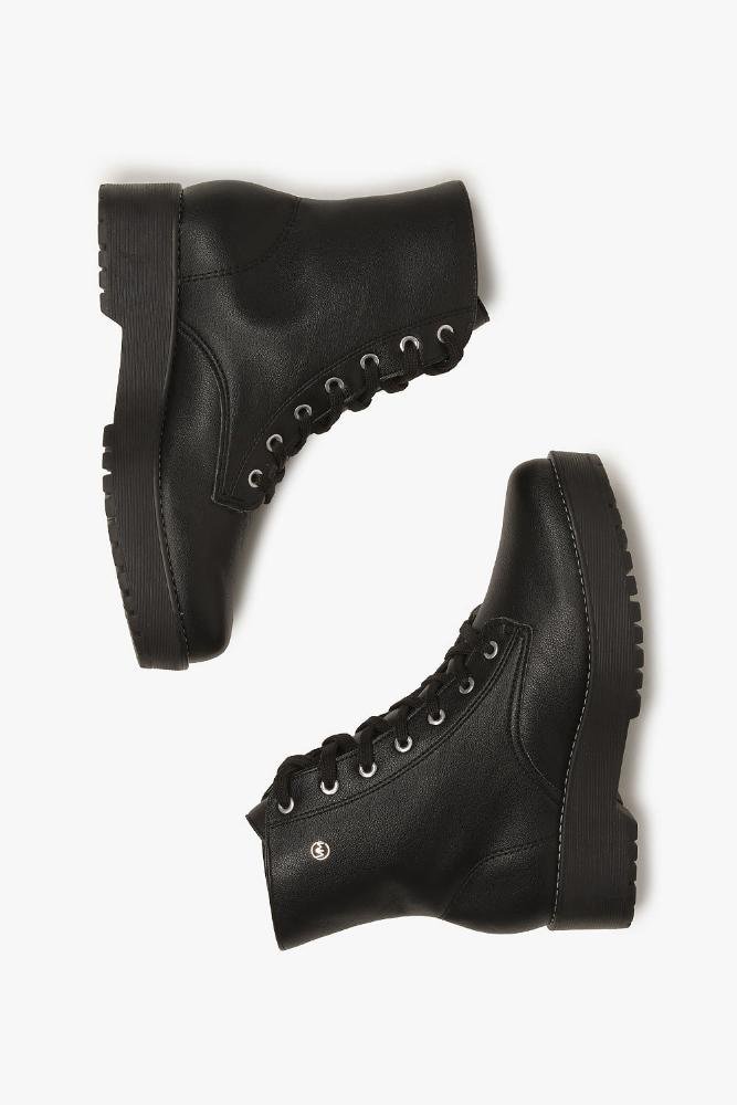 Bota Feminina Coturno Via Marte Swellen Preto 3