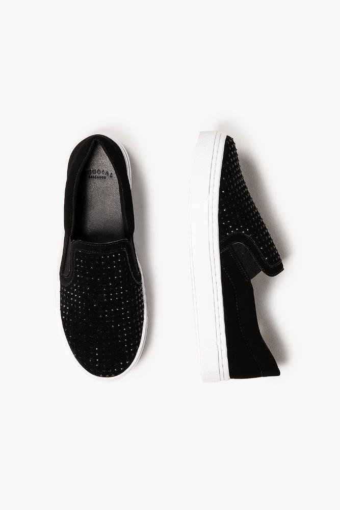 Tênis Feminino Slip On Mundial Eliege Preto 3