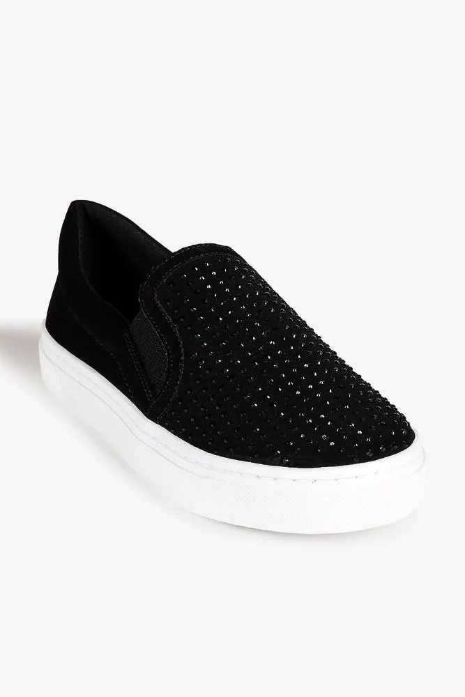 Tênis Feminino Slip On Mundial Eliege Preto 4