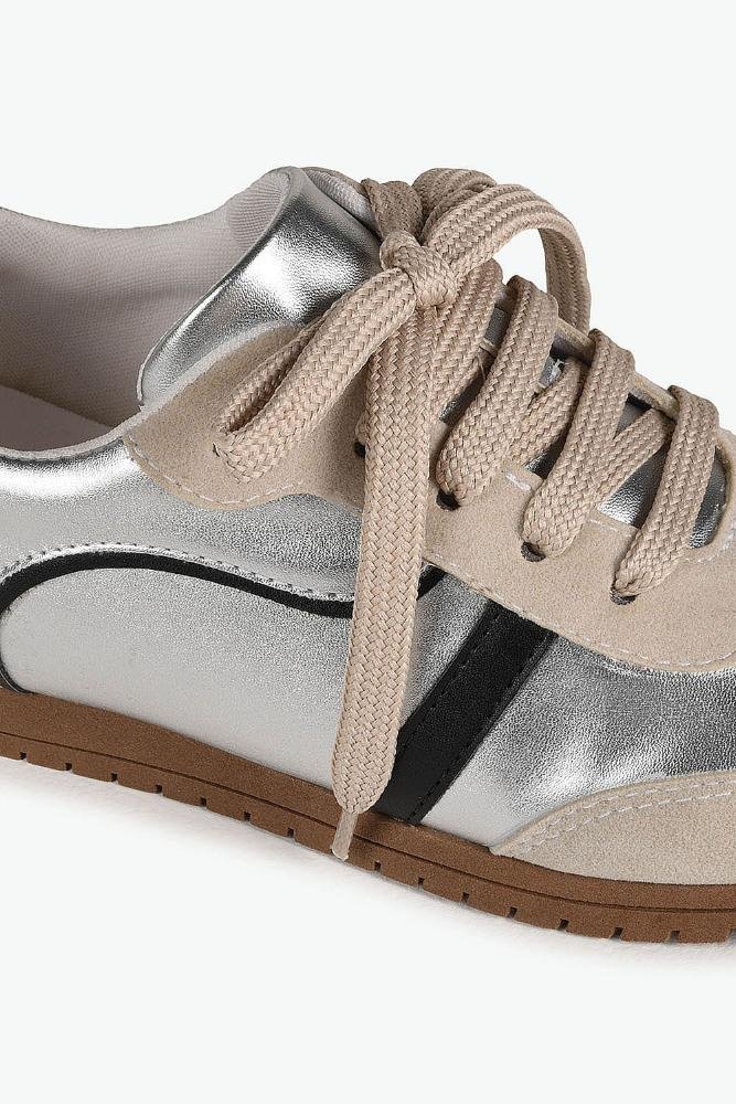Tênis Feminino Casual Mundial Lorenza Prata 2