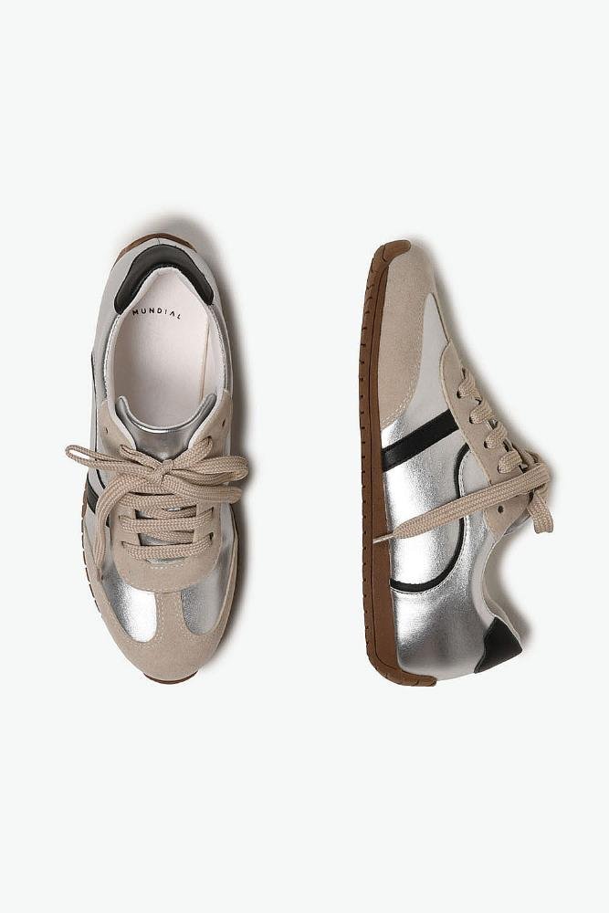 Tênis Feminino Casual Mundial Lorenza Prata 3