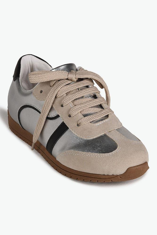 Tênis Feminino Casual Mundial Lorenza Prata 4