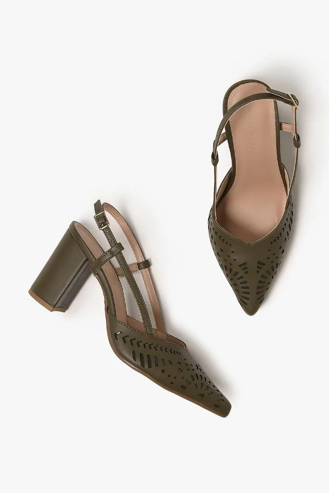 Sapato Feminino Slingback Mundial Miane Verde 3