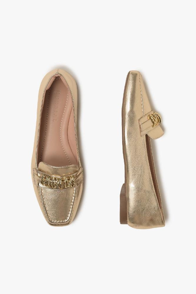 Mocassim Feminino Mundial Agnes Dourado 3