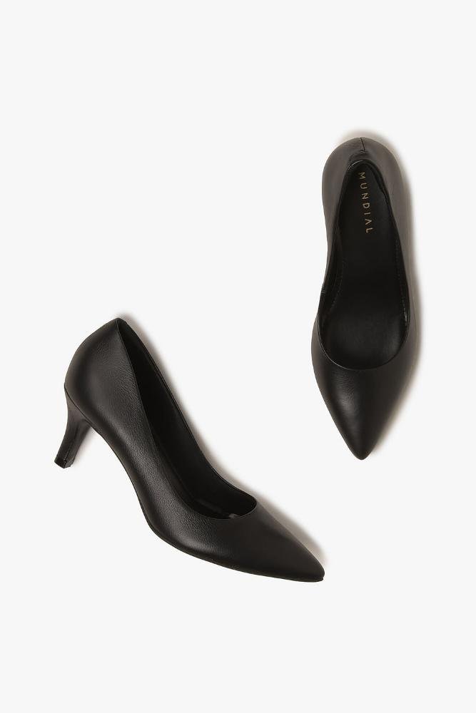 Scarpin Feminino Salto Médio Mundial Brielle Preto 3
