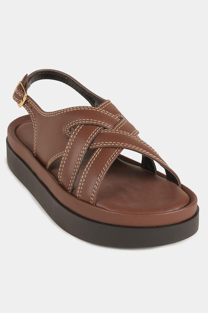 Sandália Feminina Flatform Mundial Raiane Marrom 4
