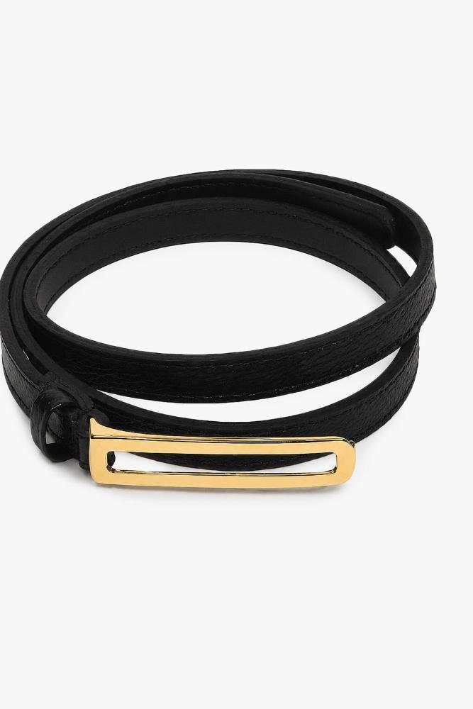 Cinto Feminino Passional Stylo De Couro Preto 2