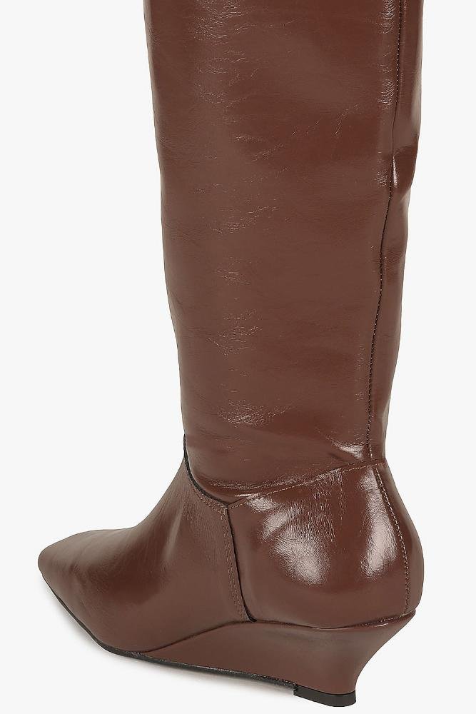 Bota Feminina Cano Alto Mundial Rafaella Café 2