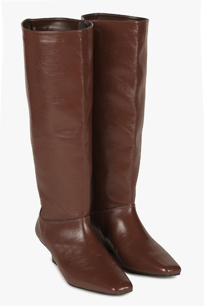 Bota Feminina Cano Alto Mundial Rafaella Café 4