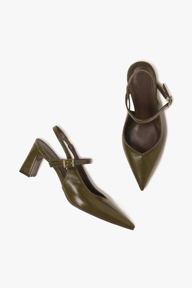Sapato Feminino Slingback Mundial Veronika Verde 3