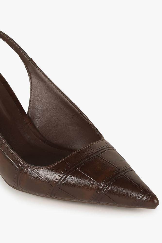 Scarpin Feminino Slingback Mundial Fatima Marrom 2