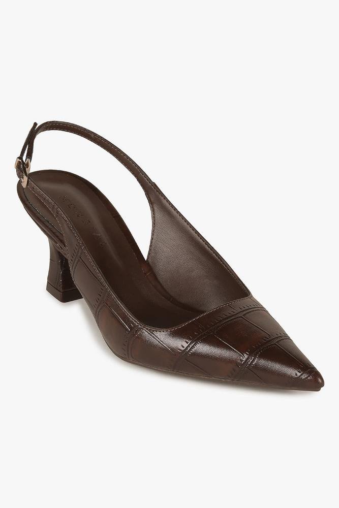 Scarpin Feminino Slingback Mundial Fatima Marrom 4