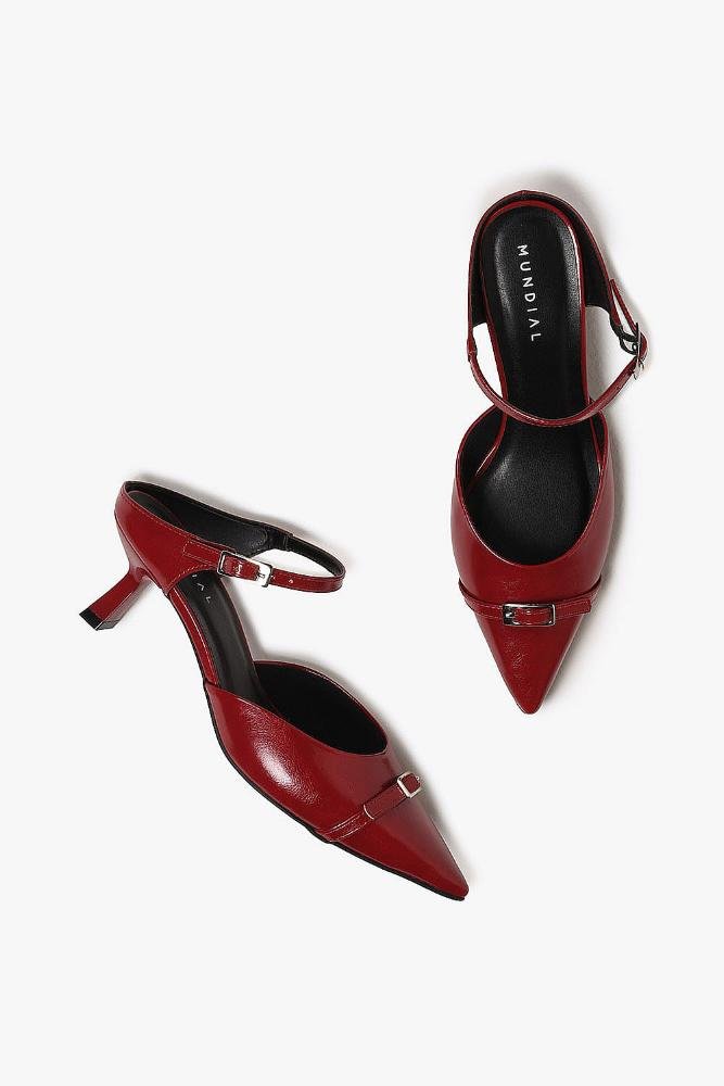 Mule Feminino Mundial Bethany Vermelho 4