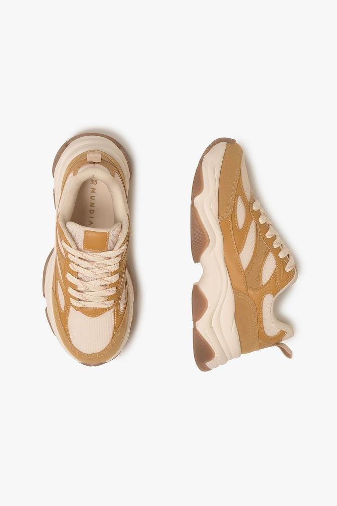 Tênis Feminino Mundial Ylenia Off White/Bege 3