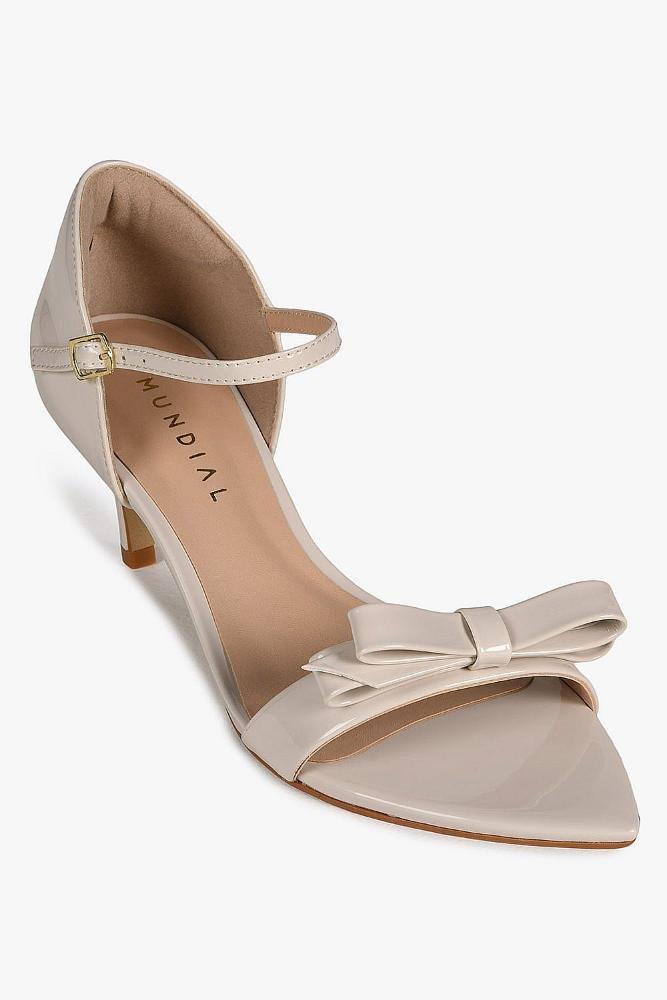 Sandália Feminina Salto Alto Mundial Kimberly Off White 4