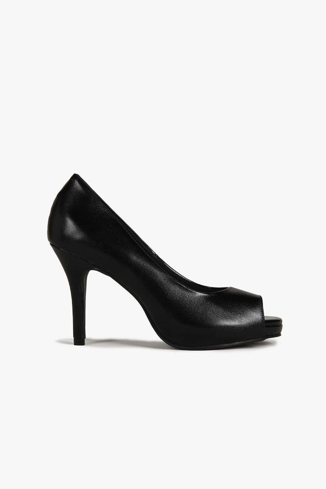 Sapato Feminino Peep Toe Salto Alto Mundial Luiza