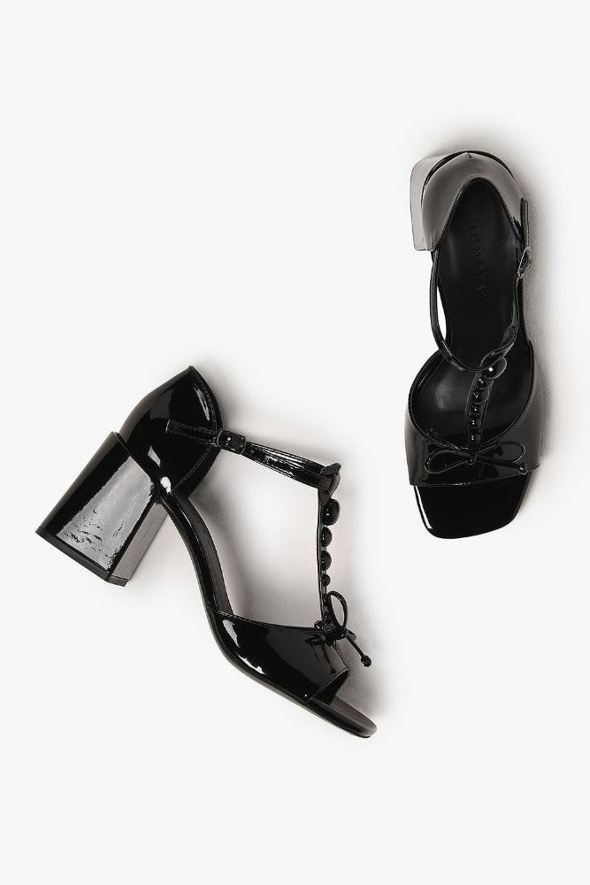 Sandália Feminina Peep Toe Mundial Luciele Preto 4