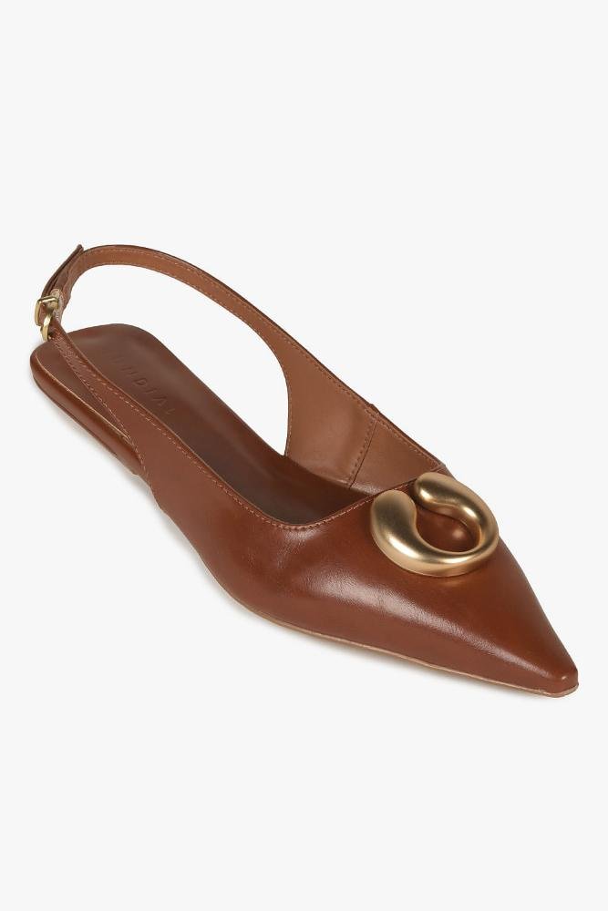 Sapatilha Feminina Slingback Mundial Eda Caramelo 4