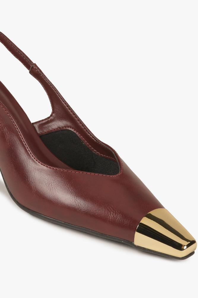 Scarpin Feminino Slingback Mundial Andressa Vermelho 2