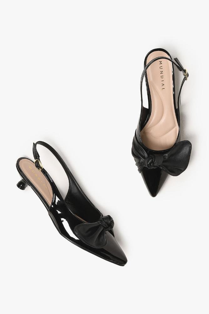 Sapato Feminino Slingback Mundial Palloma Preto 3