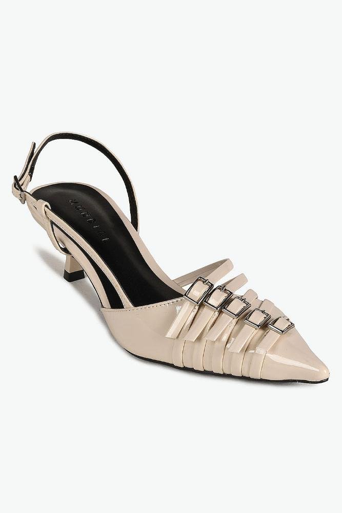 Scarpin Feminino Slingback Mundial Graziele Off White 4