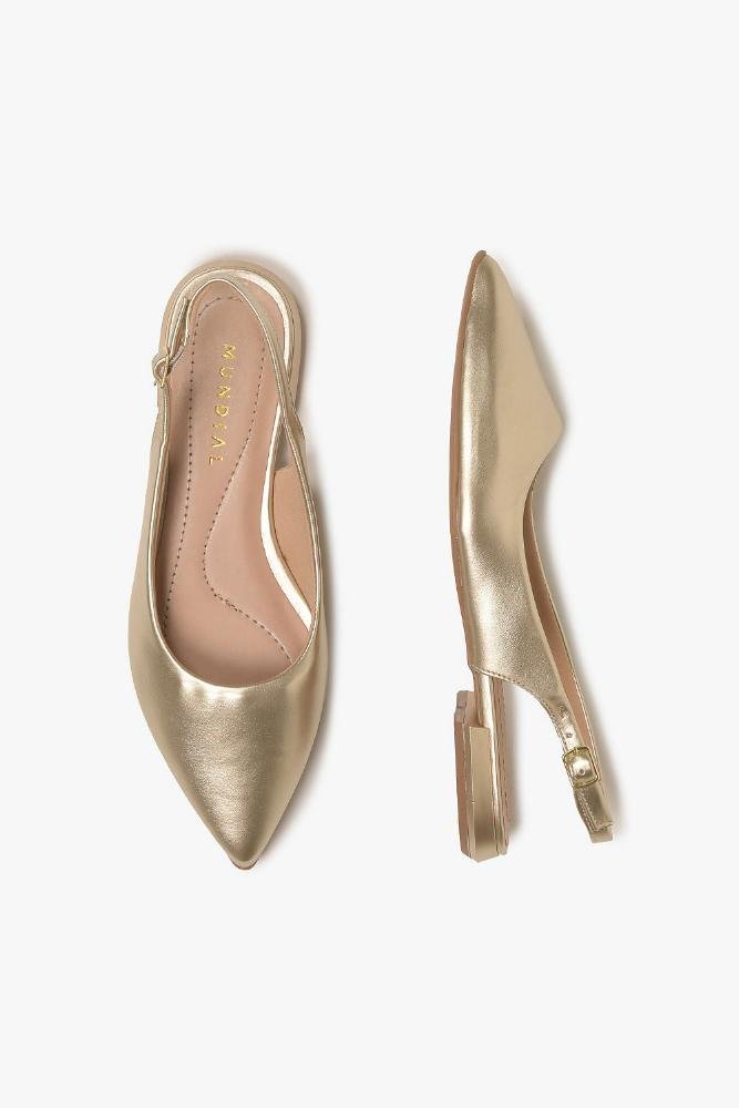 Sapatilha Feminina Slingback Mundial Lilura Dourado 3