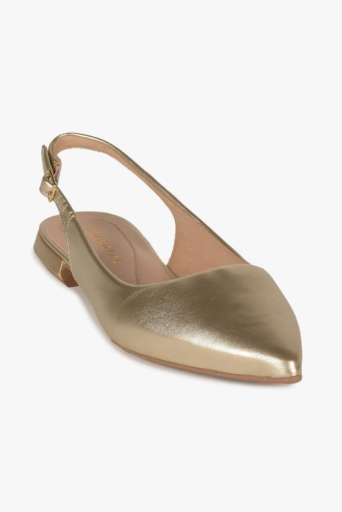 Sapatilha Feminina Slingback Mundial Lilura Dourado 4