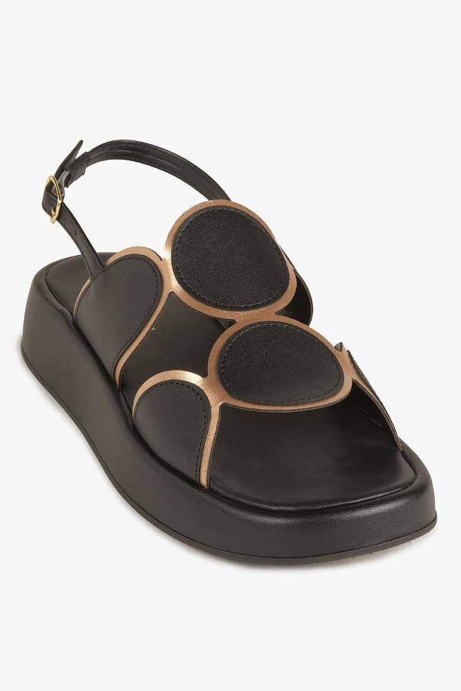 Sandália Feminina Flatform Mundial Molly Preto 4