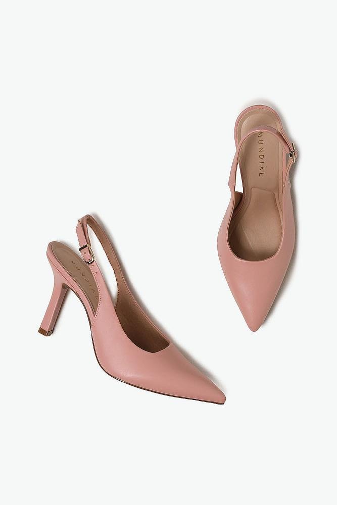 Sapato Feminino Slingback Mundial Sofia Rosa 3