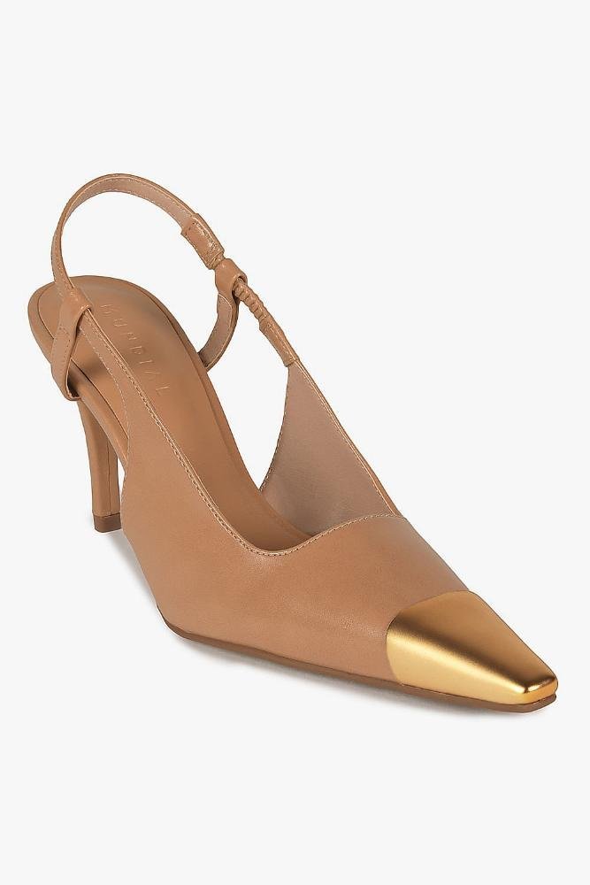 Scarpin Feminino Slingback Mundial Lee Bege 4