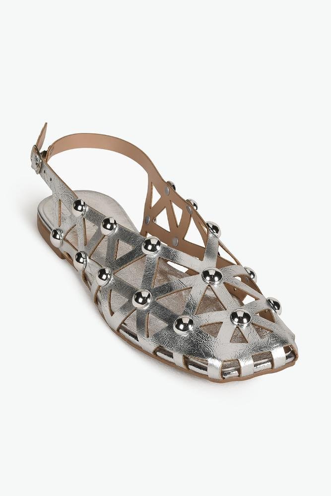 Sapatilha Feminina Slingback Mundial Lady Prata 4