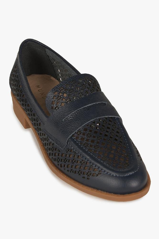 Mocassim Feminino Mundial Alcione Azul Marinho 4