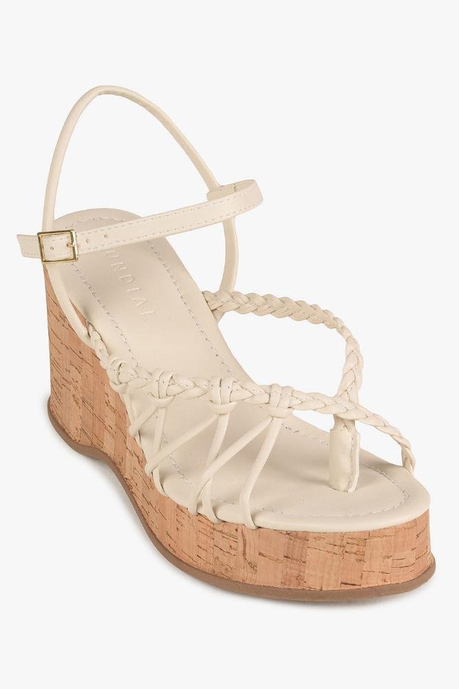 Sandália Feminina Plataforma Mundial Margot Off White 5