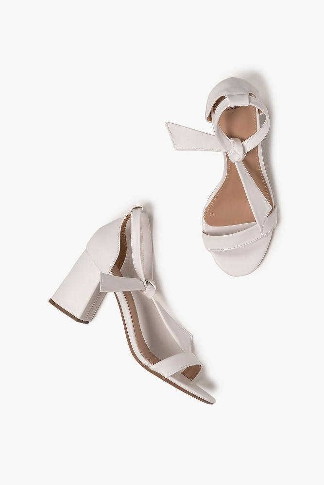 Sandália Feminina Salto Alto Mundial Analia Off White 3