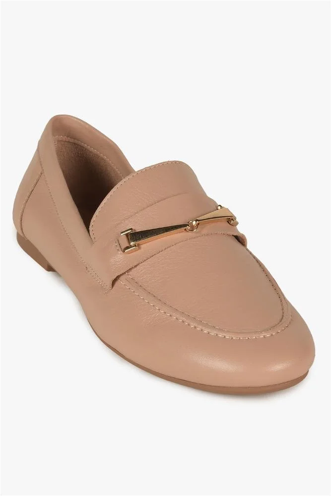 Mocassim Feminino Mundial Lea Bege 4