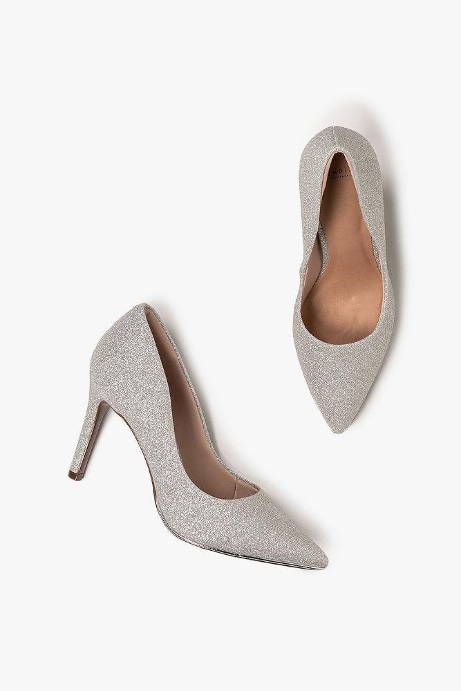 Scarpin Feminino Salto Alto Mundial Negry Prata 3