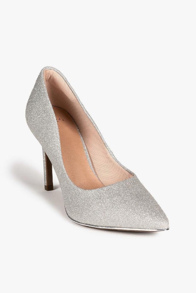 Scarpin Feminino Salto Alto Mundial Negry Prata 4