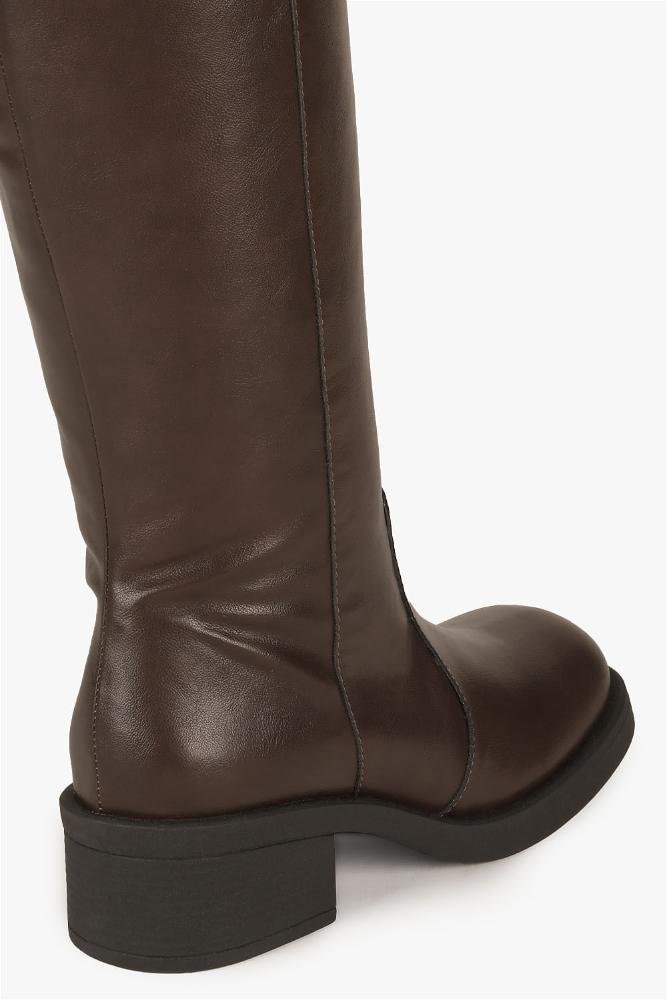 Bota Feminina Cano Alto Mundial Adda Café 2