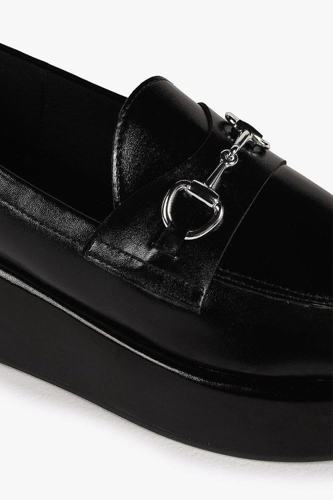Mocassim Feminino Plataforma Loafer Mundial Stefania Preto 3