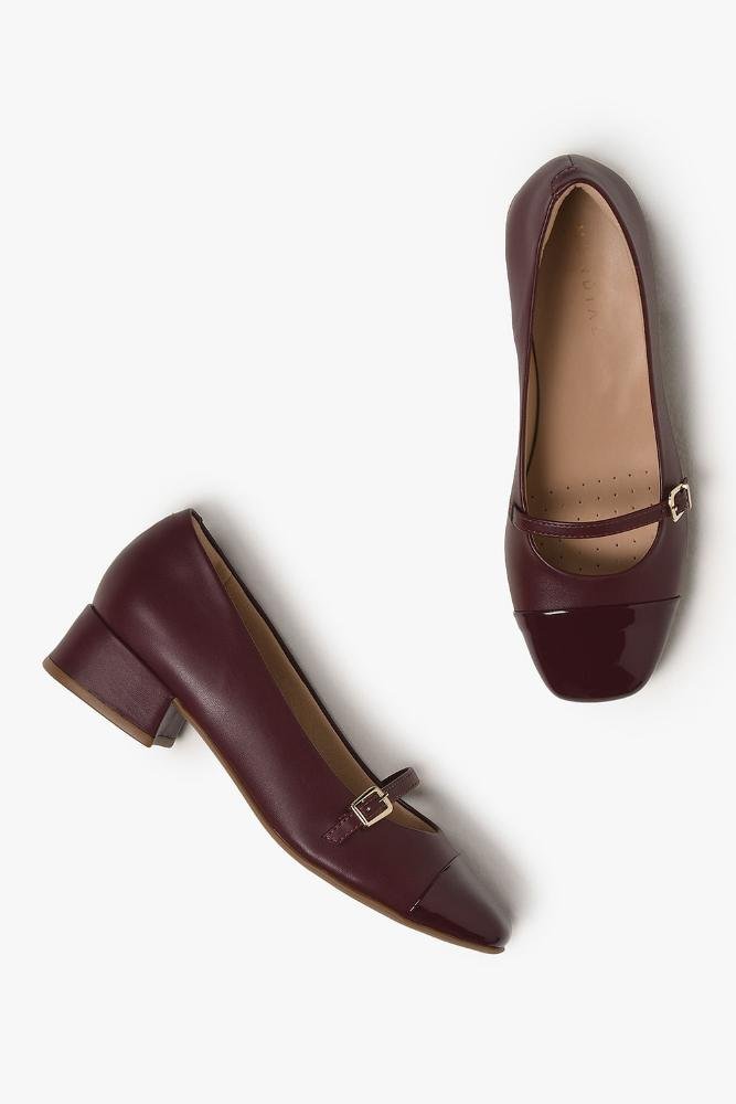 Sapato Feminino De Boneca Mundial Swelen Vinho 3