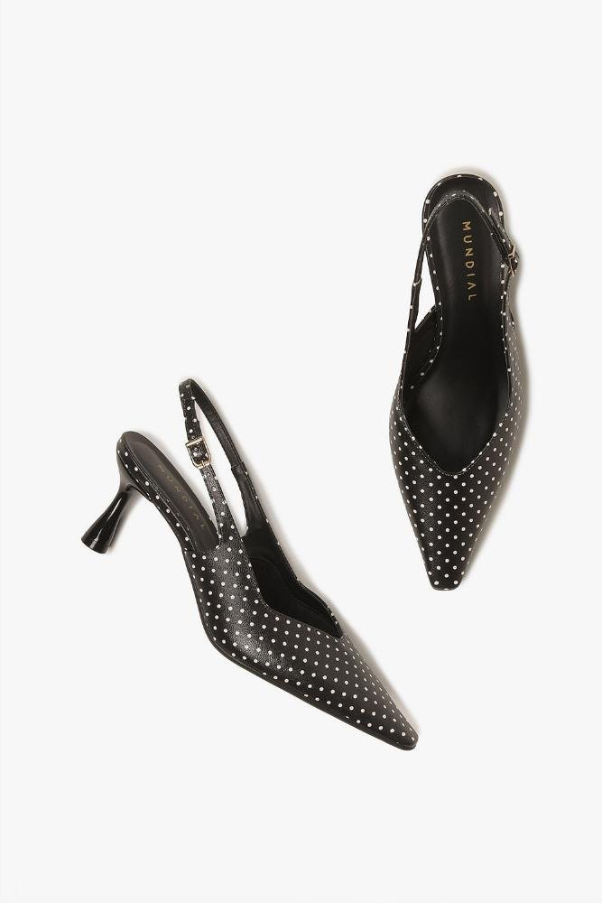 Scarpin Feminino Slingback Mundial Fabianne Preto 3
